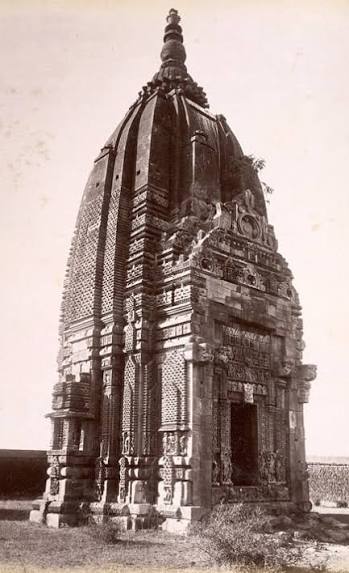 Jarai-ki-Math Temple at Pathera, near Barwa Sagar in Uttar Pradesh - 1882 Photograph of the Jarai-ki-Math Temple at Pathera, near Barwa Sagar in Uttar Pradesh, taken by Deen Dayal in 1882, from