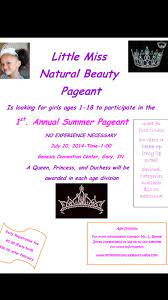 Beauty pageant dresses are an essential part of a pageant, therefore, you will want to make sure that you take the time and choose the perfect beauty pageant dress for your child, not just little miss little beauty queen. Little Miss Natural Beauty Pageant Photos Facebook