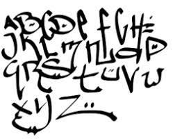 Examples of each letter of the alphabet from existing graffiti tags. Graffiti Alphabet Letters A To Z Tag Style Svg Picture