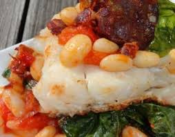 Recette Cabillaud Coco Paimpolais A La Compotee De Tomate Et Chorizo 750g Recette Recette Cabillaud Chorizo Plat Poisson