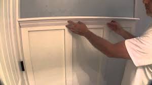 In addition, you can choose wide or narrow chair rails depend on the height of the ceiling. Build Simple Bathroom Wainscot Pt 2 Youtube