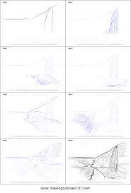 Follow these 4 easy steps to sketch any landscape you see. How To Draw A Waterfall Landscape Printable Step By Step Drawing Sheet Drawingtutorials101 Com