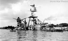 uss arizona (bb 39) after her sinking