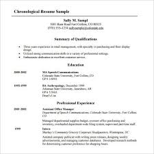 Learn how to write yours with our chronological resume template, examples, and writing guide. Chronological Resume Template 23 Free Samples Examples Format Download Free Premium Templates