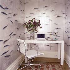 Wouldn T Do The Fish For An Office Area But Possibly As A Backing For Shelves It Might Get Old B Small Home Offices Office Interior Design Small Home Office