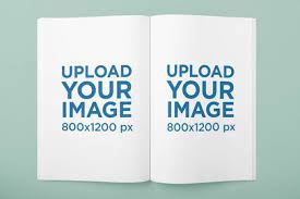 Download Placeit Mockup Of A Wide Open Paperback Book In A Minimalist Setting