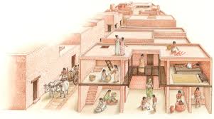 A sketch of the homes during the civilisatin