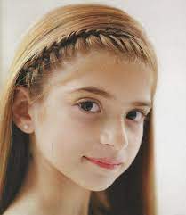 Maedchen Frisuren Kreativ Seitlich Fischgraete Haar Offen Madchen Frisuren Kinderfrisuren Niedliche Frisuren