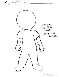 Black And White Boy Outline Coloring Pgs Coloring Pages For Girls Fun Education American Girl Invitations