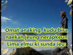 Sikap religiositas orang sunda itu seperti terungkap dalam peribahasa, diri sasampiran awak sasampaian. Bahasa Sunda Pepeling Kata Bijak Sunda