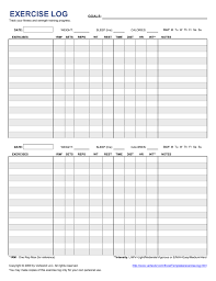 Exercise Log 2 Days Rice Memorial Hospital