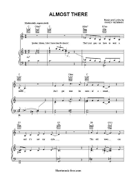 Almost There Sheet Music The Princess And The Frog Download Almost There Piano Sheet Music Free Pdf Dow Sheet Music Flute Sheet Music Disney Disney Sheet Music