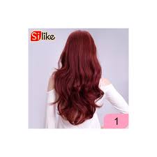 Silike 24 Inch Wavy 3 4 Half Wig Long Synthetic Hair