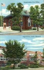 Rolla Mo Missouri Post Office High School With Images Rolla Missouri Postcard