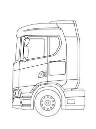 Rond voetbalelftal uur verloor den coureur den. Scania Semi Truck Coloring Page 1001coloring Com