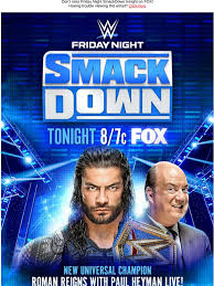 The tribal chief is a strong roman reigns with a long title run was not the idea, believe it or not. Wwe Roman Reigns To Address The Wwe Universe With Paul Heyman Tonight On Smackdown 8 7c Milled