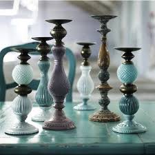 Bell Blue Decorative Candlestick In 2020 Glass Candlesticks Candlesticks Candle Holders