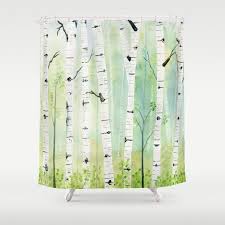 Birch Tree Shower Curtain Stop Neglecting Bathroom Decor Our Designer Shower Curtains Bring A Fresh New Feel To An Overlooked Space H In 2020 Curtains Designer Shower Curtains Bathroom Decor