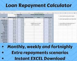 Adjust the calculator to see the results update generate amortization table. Loan Repayment Calculator Tracker Excel Instant Digital Download Home Loan Car Loan Loan Payoff Tr Loan Payoff Mortgage Payment Calculator Repayment
