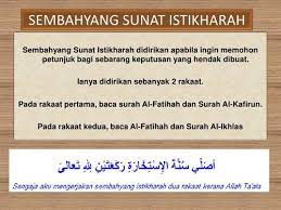 Sembahyang Sunat Istikharah