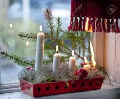 Burning Candles In Advent Candle Wreath Setting Fire On A Curtain Stock Photo Picture And Royalty Free Image Image 16447148
