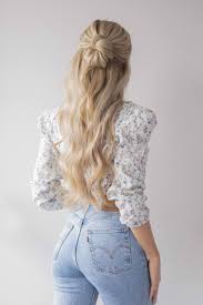 For an exotic look, go with half up half down hairstyle. Easy Half Up Half Down Hairstyle Alex Gaboury