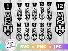It lets you abiltiy to generate and export pngs and svgs of beautiful waves. Baby 1 12 Month Tie Stickers Monthly Milestone Svg Png Jpeg Etsy In 2020 Baby Monthly Milestones Baby Month By Month Svg