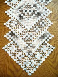 Materials for a crochet table runner flowers: Free Crochet Table Runner Patterns Anyhelp Co Crochet Table Runner Pattern Table Runner Pattern Crochet Table Runner