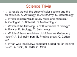The correct answer is western australia. Science Starter Daily Challenge Science Trivia 3 Ppt Download