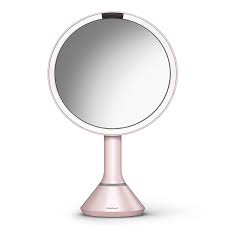 Amazon Com Simplehuman Sensor Lighted Makeup Vanity Mirror 8 Round With Touch Control Brightness 5x Magnification P Simplehuman Mirror Mirror With Lights