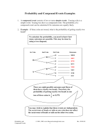 How to calculate probabilities of compound events, examples and step by step soutions, common core grade 7. Probability And Compound Events Examples