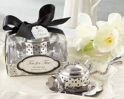Tea For Two Teapot Tea Infuser Tea Party Favors Tea Wedding Favors Tea Infuser Favor