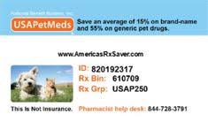 While the cost of human prescription drugs are increasing, so are the costs of pet prescriptions drugs. Usa Pet Med Card Drug Savings