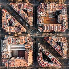 Bird's eye view of the barcelona bay at twilight, from the top of the w hotel. Barcelona From Above By Marton Mogyorosy Captures Aerial Views Of The City