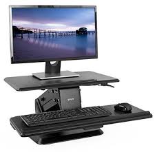 Maybe you would like to learn more about one of these? Home Office Desks Height Adjustable Standing Desk Monitor Riser Tabletop Sit To Stand Workstations Home Garden