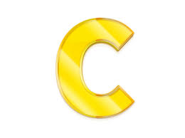 3d Golden Letter C Lettering Letter C Design Elements