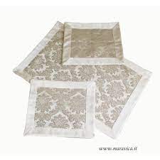 Maybe you would like to learn more about one of these? Set Centrini In Tessuto Damascato Colore Ecru