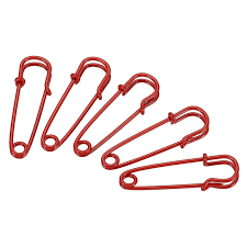 Uxcell Safety Pins 1.57 Inch Large Metal Sewing Pins Red 12Pcs - Walmart.com