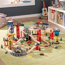 It's so much fun pushing the vehicles up and down the yes, the wooden crane and the tiny trains that come with it are not the greatest quality, but overall this a good quality set and we use different trains. Kidkraft Super Highway Train Set With 80 Accessories Included Walmart Com Walmart Com