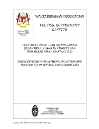 Suruhanjaya boleh melantik pegawai secara kontrak penamatan perkhidmatan dan peletakan. Fillable Online Jknmelaka Moh Gov Warta Kerajaan Persekutuan Federal Government Gazette Spa Fax Email Print Pdffiller