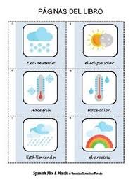 El Tiempo Atmosferico 9 Actividades Y Juegos De Vocabulario En Espanol Kids Learning Teaching Materials Teaching French