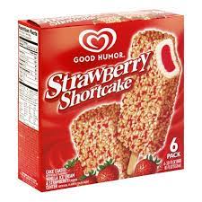 Good Humor Ice Cream Bars Strawberry Shortcake 6 Ct