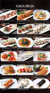 Menu Fusion Sushi Japanese Restaurant Manhattan Beach And Long Beach In California Sushi Recipes Homemade Sushi Recipes Sushi Menu