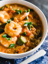 y gumbo with shrimp sausage and
