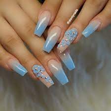 Updated 30 Blue Ombre Nails August 2020 These glitter ombre nail ideas will do just that.