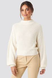 We did not find results for: Volume Sleeve High Neck Knitted Sweater White Na Kd Com