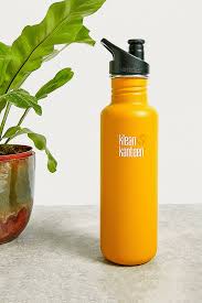 Klean Kanteen Yellow 800ml Stainless Steel Water Bottle Klean Kanteen Water Bottle Klean Kanteen Bottles