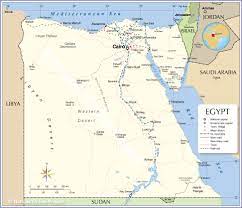 Egypt is bordered by libya to the west, the sudan in south and the gaza strip and israel to the east. Political Map Of Egypt Nations Online Project