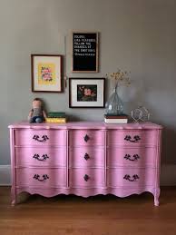 Paint With Bright Colors Pink French Provincial Dresser With A Blush Wash A Simpler Design A Hub For All Things Creative Stylist Photography Graphic De French Provincial Dresser