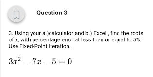In cell b7, we have applied the average function average function the average function in excel gives the arithmetic mean of the supplied set of numeric values. A Question 3 3 Using Your A Calculator And B Chegg Com